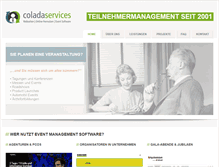 Tablet Screenshot of coladaservices.com